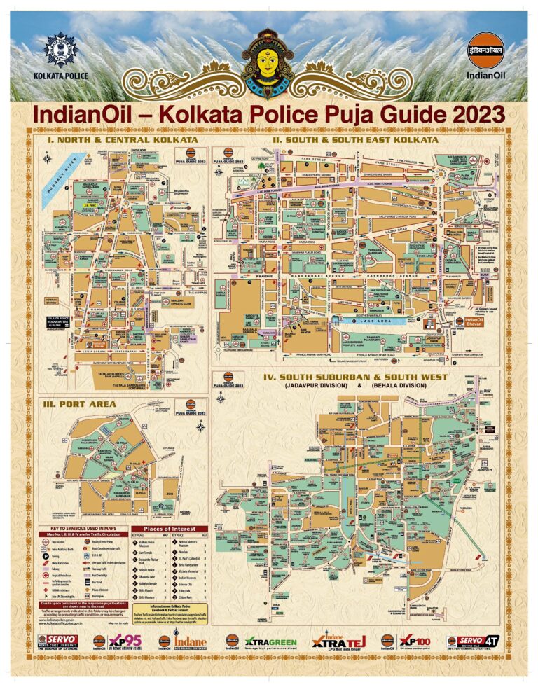 Durga Puja Road Map Kolkata Police 2024 Kolkata Durga Puja Road Map 2024